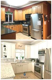 Perfect Kitchen Cabinet Makeover Renovation Before After Oak Kitchen Makeover While Wood Cabinets Ar Kitchen Diy Makeover Kitchen Remodel Kitchen Renovation