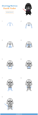 How To Draw Darth Vader - Step By Step Easy Drawing Guides - Drawing Howtos