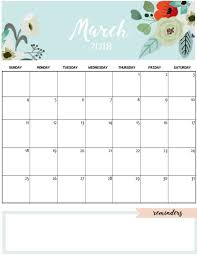 Cute March 2018 Calendar To Print Printable Calendario March Print Calendar Calendar Printables Printable Calendar
