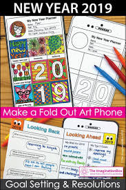 New Years 2021 Cell Phone Art Activity Goals And Resolutions New Years Activities Art Activities Back To School Art