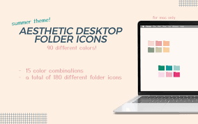 Discover more posts about aesthetic icons. Aesthetic Desktop Folder Icons Summer Crella