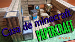 More images for casas de papel para armar e imprimir » Casa Minecraft Papercraft Tutorial Youtube