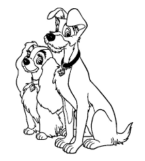 Love coloring pages for kids printable free lady and. Lady And The Tramp Coloring Pages Coloring Book 2021