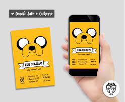 Convite Digital Jake o Cachorro | Elo7 Produtos Especiais