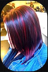 Dark Brunette With Magenta Red Highlights And Lowlights Dark Hair With Highlights Dark Red Hair Brunette Hair Color