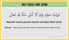 Bacaan niat puasa senin kamis dan doa berbuka puasa, dilengkapi manfaat, tulisan arab serta latinnya berikut bacaan niat puasa senin kamis dan doa berbuka puasa yang disunahkan bagi umat islam. Bacaan Niat Puasa Sunah Senin Kamis Lengkap Beserta Latin Dan Artinya Doa Harian Islami