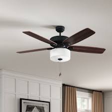 This fan light kit is an element designed for ceiling installation. Three Posts 52 Sybilla 5 Blade Standard Ceiling Fan With Light Kit Included Reviews Wayfair