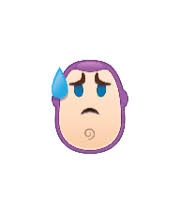 Buzz Lightyear As An Emoji Downcast With Sweat Drawing By Disney Toystory