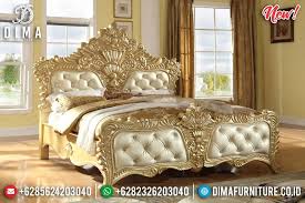 Gold Leaf Set Tempat Tidur Jepara Ukir Mewah Zelda Df 1015 In 2020 Luxurious Bedrooms Meridian Furniture Luxury Furniture