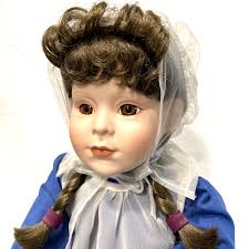 1992 Danbury Mint ELIZA Amish Girl Designed by FayZah Spanos 15" Hand  Painted