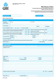 Start your free quote online. Qbe Machinery Claim Form