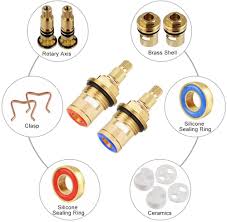 Order online for collection or delivery. Buy Zilong 1 Pair Mixer Tap Cartridge 20 Gears Tap Valves Replacement Brass Disc Tap Hot Cold Faucet Valve Ceramic Tap Cartridge Replacement With Two 4mm Screws For Bathroom Kitchen Tap