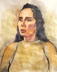 Portrait of Juana Drawing by Tony Girolo | Saatchi Art