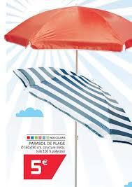 Offre Parasol De Plage Chez Gifi