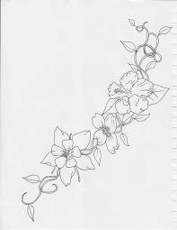 Flower Garland Ink Pen Blumengirlande Blumen Girlande Girlanden