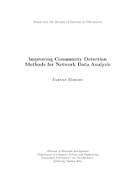 Improving Community Detection Methods for Network Data Analysis