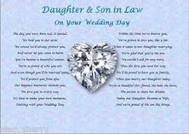 Daughter Son In Law Wedding Day Poem Gift Wedding Poems Daughter In Law Gifts Son In Law Gifts