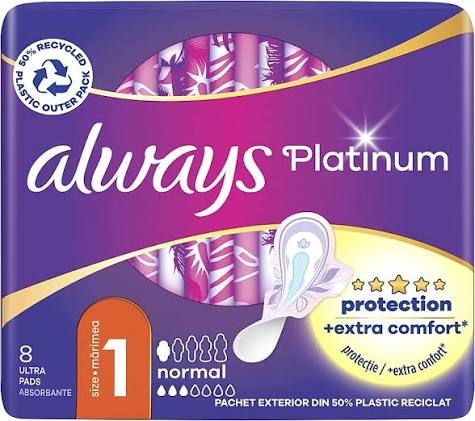Always Platinum Ultra Normal Plus - Sanitary Pads, 8pcs | MAKEUP