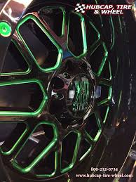 Black And Neon Green Rims Kmc Xd Series Rims Xd820 Grenade Black And Machined With Custom Green Clear Coat Color Paint Rodas Esportivas