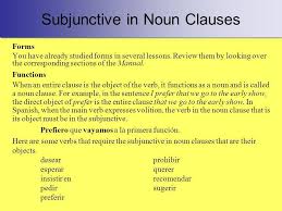 Look at the following examples: Subjunctive In Noun Clauses Ppt Download