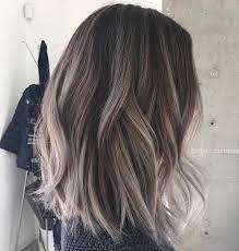 60 Shades Of Grey Silver And White Highlights For Eternal Youth Ash Brown Hair Color Hair Styles Crop Hair