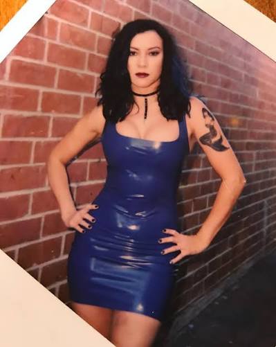 TBT Polaroid from “Dancing at the Blue Iguana.” We created our characters  and bought our own costumes. At the end of the shoot some of the other  girls gave their clothes to
