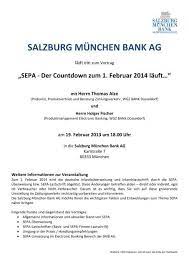Die salzburg münchen bank ag gehörte bisher zum raiffeisenverbund salzburg. Vorankundigung Salzburg Munchen Bank Ag