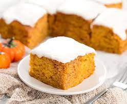 Pumpkin Cake No Eggs Butter Or Milk Recipe Pumpkin Cake Food Garnishes Dairy Free Pumpkin Cake