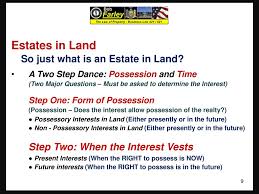 Slide Set Fourteen Real Property Interests In Land Time