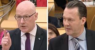 NEW: John Swinney has slammed the Scottish Tory leader for his 'personally  insulting' attacks in a clash over the Scottish Government's latest  independence paper