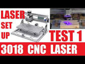 3018 CNC 5.5W LASER setup and testing - YouTube