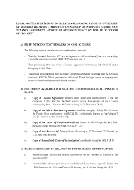 Real estate, landlord tenant, estate planning, power of attorney, affidavits and more! Doc Legal Matters Pertaining To Malaysian Laws On Change Of Ownership Of Demised Premises Proof Of Ownership Of Property Under New Tenancy Agreement Power Of Attorney To Act On Behalf