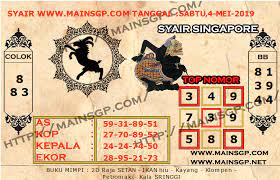 Code Syair Togel 4 Mei 2019 Mainsgp Com Ikan Dewi Bulan Kanguru
