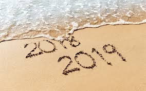 Download Wallpapers 2019 Year Concepts Sand Writing Beach Sea 2018 To 2019 New Year Besthqwallpapers Com Sand Writing Newyear Happy New Year 2019