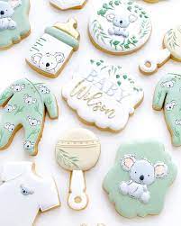 1 325 Me Gusta 72 Comentarios Perth Cookies Cakes Ninamariesweetdesigns En Instagram Some Cute Ko Baby Cookies Baby Shower Cookies Baby Shower Sweets