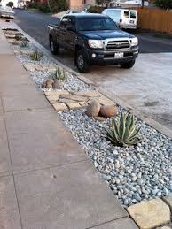 Sustainable And No Water Parkway Modern Landscape San Diego San Diego Woodworks Drought Tolerant Garden Sidewalk Landscaping Front Yard Landscaping