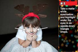 how to simple reindeer makeup a