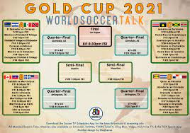 Check out the complete&nbsp;schedule, key dates, format, bracket, groups, and more about the tournament here. Concacaf Gold Cup 2021 Group Stage Knockout Round Schedule Soccer