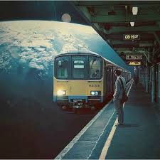 Wonder How Late Dis Mf Train Was 300 Light Years Train Late Mf Haha Lol Jokes Surreal Art Surreal Collage Pictures