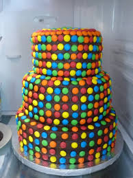 3 Tier Chocolate Smarties Cake Thomas Birthday Cakes Cupcake Cakes Cake Desserts