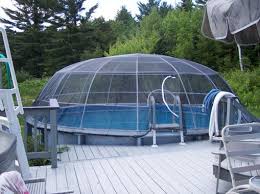 Diy Pool Dome In Ground Pools Above Ground Pool Landscaping Backyard Pool Landscaping