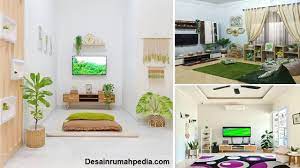 Dengan konsep ruang tamu lesehan, aktivitas santai seperti menonton atau sekadar berbincang akan jadi lebih menyenangkan. 6 Desain Ruang Keluarga Tanpa Sofa Tren Tahun Ini Desainrumahpedia Com Inspirasi Desain Rumah Minimalis Modern