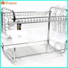 Model rak ini menjadi rak piring yang paling banyak diminati. Rak Piring Stainless Original Kitchen Rack 2 Tingkat Minimalis Portable Murah Dengan Tirisan Air Shopee Indonesia