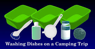 how to wash dishes when camping