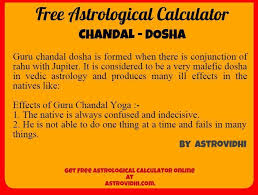 guru chandal dosha is formed when there is conjunction of