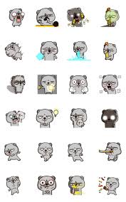 Search more hd transparent bear image on kindpng. Line Creators Stickers Gangster Bear Adi 7 Breaking Down