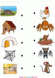 eslestirme calisma sayfalari matching worksheets panosundaki pin