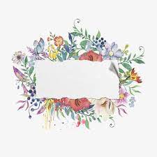 Hand Painted Watercolor Floral Frame Material Ilustraciones Florales Fondos De Word Pintura Con Cinta