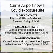 Queensland health maintains a register of places . Covid Qld Cairns Airport Added To Exposure Sites After Mareeba Woman Tests Positive The Cairns Post