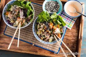 Pokebowl Med Lax Recept Mat Kimchi Recept